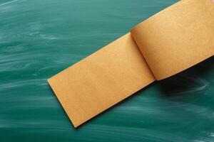 note paper on chalkboard for text photo