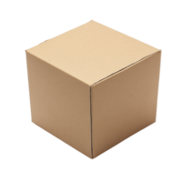 Paper box, cardboard material, square shape, solid color, Transparent background, png