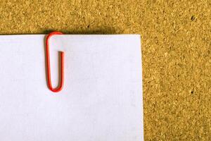 Blank open book, brochure or magazine on vintage wooden table background photo