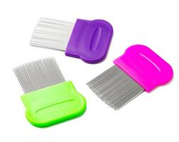 Multiple lice combs with multiple fine teeth for effective lice removal and scalp care photo