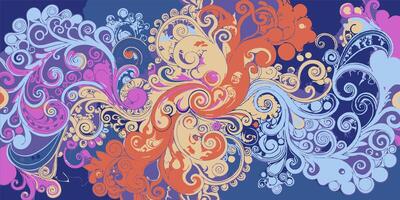 Lace ethnic ornament. Background of colorful lace. illustration vector