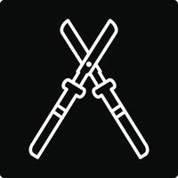 Farming Scissor Illustration Icon vector