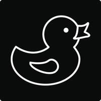 Duck Toy Illustration Icon vector