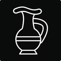 Pitcher Illustration Icon vector