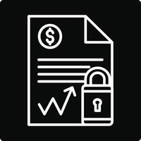 Document Security Illustration Icon vector