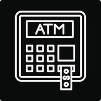 Atm machine icon illustration vector