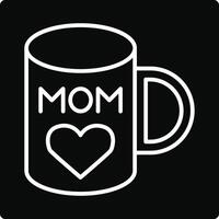 MOM Mug Illustration Icon vector