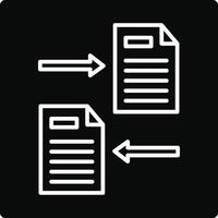 File Sharing Illustration Icon vector