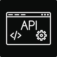Web API Illustration Icon vector