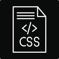 CSS Code Illustration Icon vector