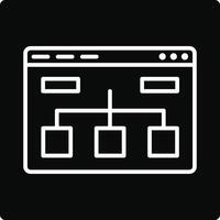 Website Structure Illustration Icon vector