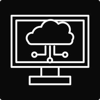 nube informática ilustración icono vector