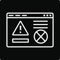 Website Error Illustration Icon vector