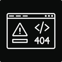Code Error Illustration Icon vector