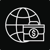 Worldwide Business Illustration Icon vector