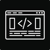 Website Coding Illustration Icon vector