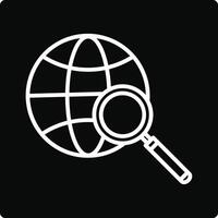 Global Search Illustration Icon vector
