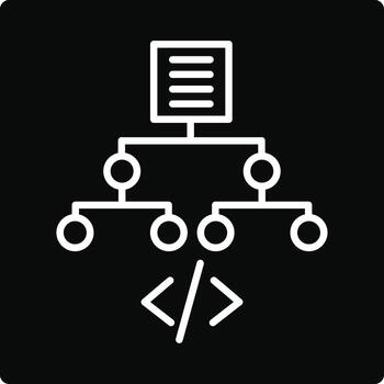 Algorithm Illustration Icon vector