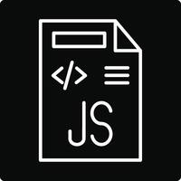 Javascript File Illustration Icon vector