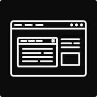 Browser Pop Up Illustration Icon vector