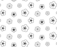 Hand drawn abstract ditsy flowers seamless pattern on transparent background. graphic Repeating floral pattern. Ditsy print in calico shabby chic. vector