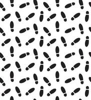 Seamless pattern of boot foot print vector