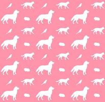 Seamless pattern of hand drawn sketch pet vector