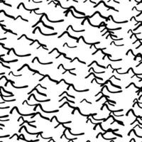 Seamless pattern with sketch squiggle vector