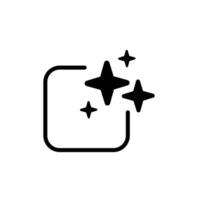 AI Generate icon, Artificial Intelligence Black and White icon modern minimal design , for your futuristic website or application image generator with AI vector
