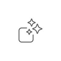 AI stars icon. Artificial intelligence logo. Machine learning. Generate image and text sign. Computer help assistant. Data science. vector