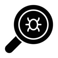 Simple Virus glyph icon. The icon can be used for websites, print templates, presentation templates, illustrations, etc vector
