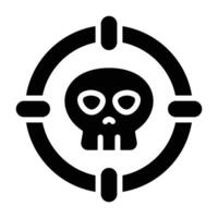 Simple Danger glyph icon. The icon can be used for websites, print templates, presentation templates, illustrations, etc vector