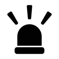 Simple Siren glyph icon. The icon can be used for websites, print templates, presentation templates, illustrations, etc vector