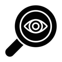 Simple Spyware glyph icon. The icon can be used for websites, print templates, presentation templates, illustrations, etc vector