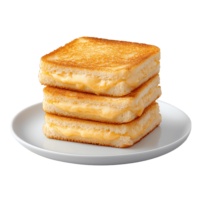 a grilled cheese sandwich with melted cheese on top 54126793 PNG
