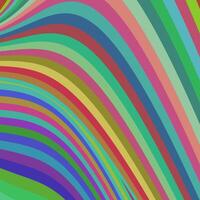 A lively abstract artwork, featuring undulating colorful lines that flow smoothly diagonally across the canvas. The vivid shades of color in the spectrum create a vibrant and dynamic visual effect. vector