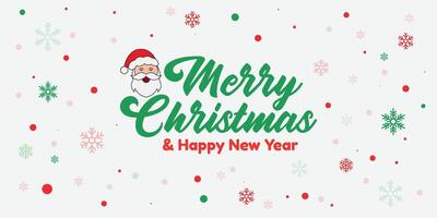 Merry Christmas retro script. Xmas handwritten lettering with tree and snowflakes. Greeting header for poster, invitation, flyer. Red script typography with decorative elements for winter holiday vector