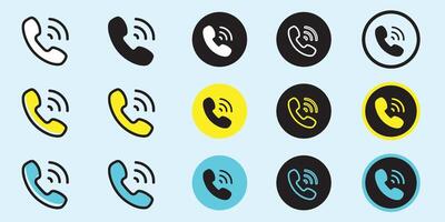 Set Call icon isolated on white background. Call icon modern symbol for graphic and web design. Call icon simple sign for logo, web, app, UI vector
