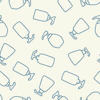 Outline Soap Seamless Pattern illustration for Print, Wallpaper, Decoration. vector