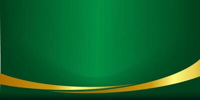 A sleek, luxurious green background with a golden wave accent, creating a refined, elegant look ideal for premium branding, presentations, or invitations that demand sophistication vector