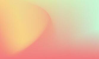 A smooth gradient featuring vibrant coral pink, soft peach, and refreshing mint green hues. This design radiates warmth and freshness, ideal for modern, uplifting visuals vector