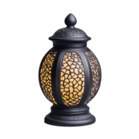 Ornate decorative lantern with intricate patterns on transparent background png