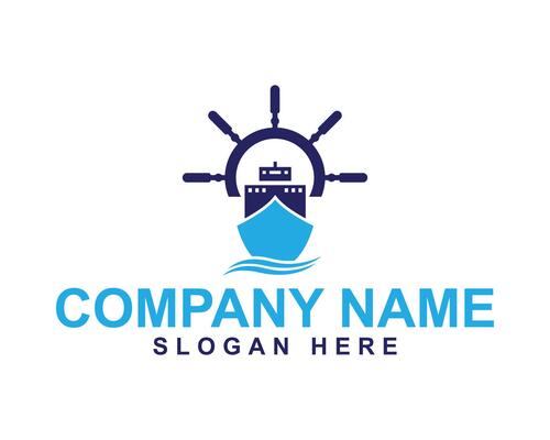 Innovative Sea Freight Transportation Logo Design for Global Businesses
