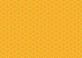 White outline deco art hexagonal geometry background. Seamless hexagon grid pattern template. vector