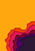 Abstract multi layers papercutting pattern for flyer, poster and banner cover. 3d paper cut carving art for business presentation. vector