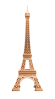 Detailed eiffel tower model with transparent background png