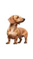 Adorable dachshund with a curious expression on transparent background png