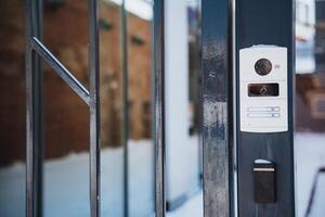 Contemporary Building Door Intercom System with Camera for Calls and Access Control photo