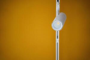 LED Spotlight Hanging On Ceiling, Home Interior Lighting Fixture, Round Shape Spot Light, Energy Saving Lamp. photo