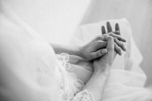 Close-up of a woman and a man holding out their hands, two people holding hands. The symbol is a sign of sincere feelings, a loved one. the concept of true friendship, outdoors photo
